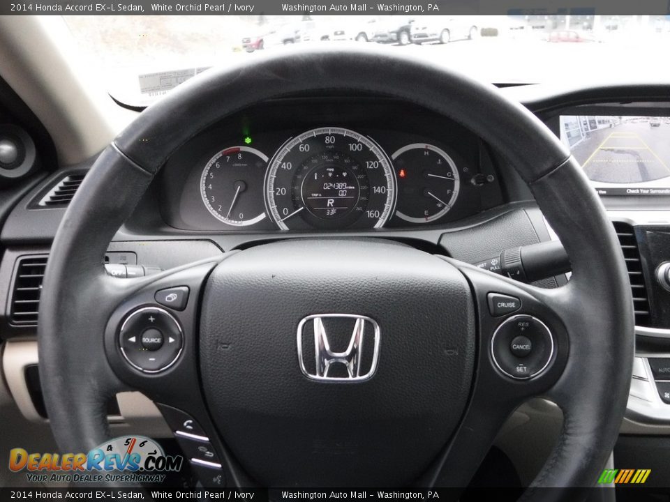 2014 Honda Accord EX-L Sedan White Orchid Pearl / Ivory Photo #19
