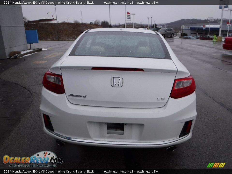 2014 Honda Accord EX-L V6 Coupe White Orchid Pearl / Black Photo #9