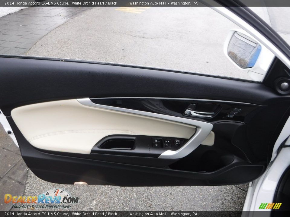 2014 Honda Accord EX-L V6 Coupe White Orchid Pearl / Black Photo #14
