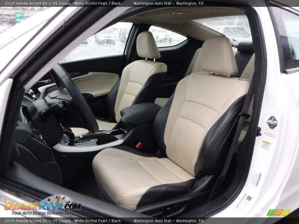 2014 Honda Accord EX-L V6 Coupe White Orchid Pearl / Black Photo #16