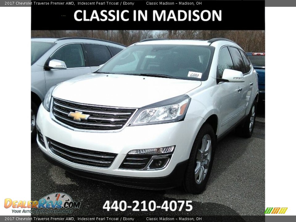 2017 Chevrolet Traverse Premier AWD Iridescent Pearl Tricoat / Ebony Photo #1