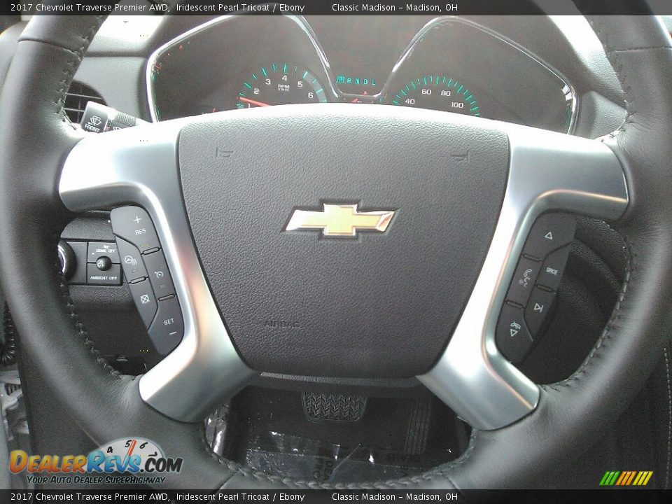 2017 Chevrolet Traverse Premier AWD Iridescent Pearl Tricoat / Ebony Photo #4