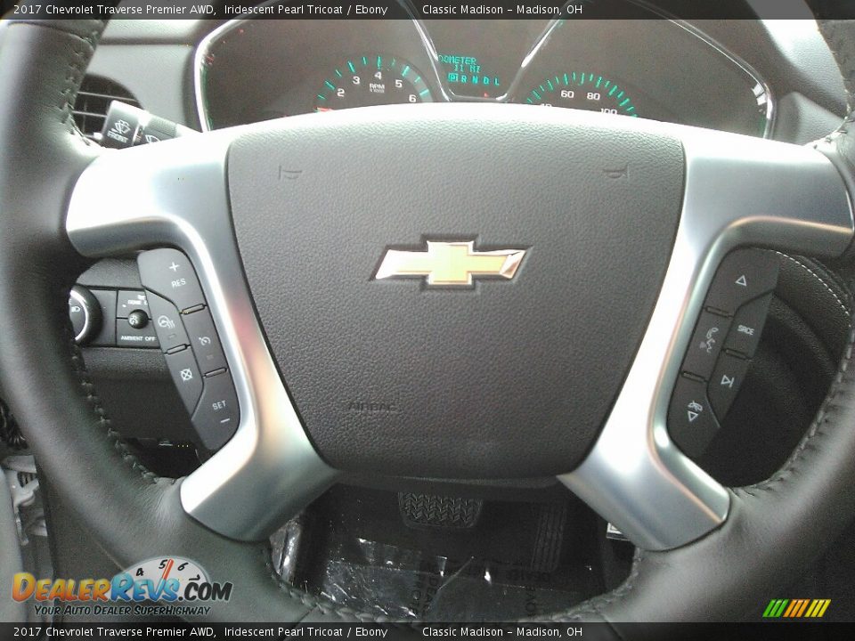 2017 Chevrolet Traverse Premier AWD Iridescent Pearl Tricoat / Ebony Photo #9