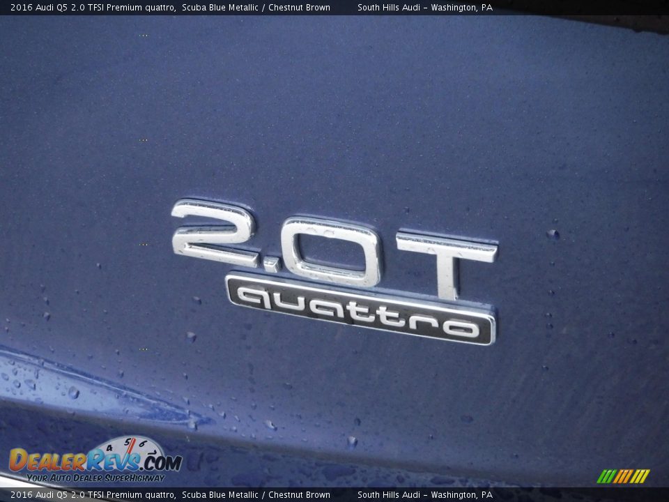 2016 Audi Q5 2.0 TFSI Premium quattro Scuba Blue Metallic / Chestnut Brown Photo #13