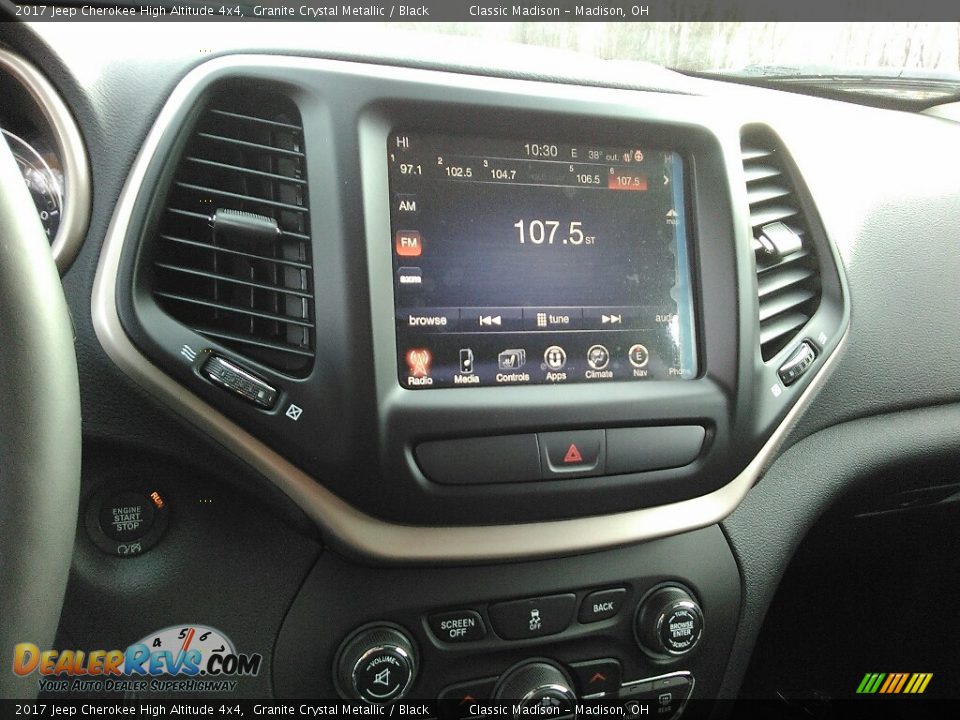 2017 Jeep Cherokee High Altitude 4x4 Granite Crystal Metallic / Black Photo #8