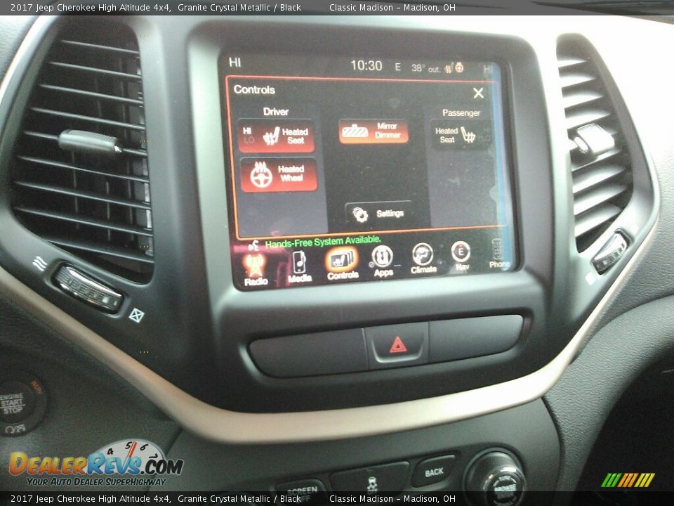 2017 Jeep Cherokee High Altitude 4x4 Granite Crystal Metallic / Black Photo #9