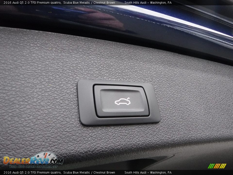 2016 Audi Q5 2.0 TFSI Premium quattro Scuba Blue Metallic / Chestnut Brown Photo #36