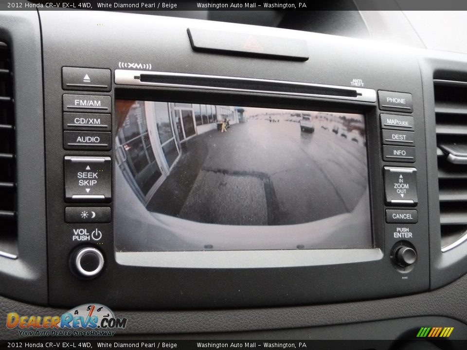 2012 Honda CR-V EX-L 4WD White Diamond Pearl / Beige Photo #20