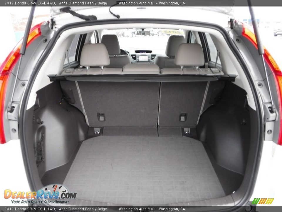 2012 Honda CR-V EX-L 4WD White Diamond Pearl / Beige Photo #24