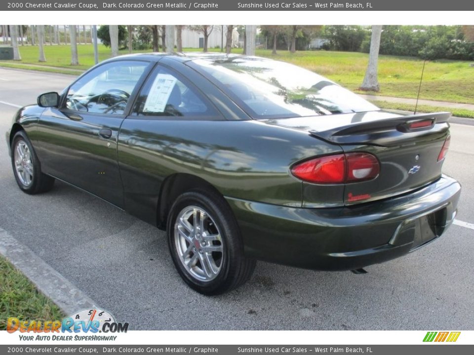 2000 Chevrolet Cavalier Coupe Dark Colorado Green Metallic / Graphite Photo #3