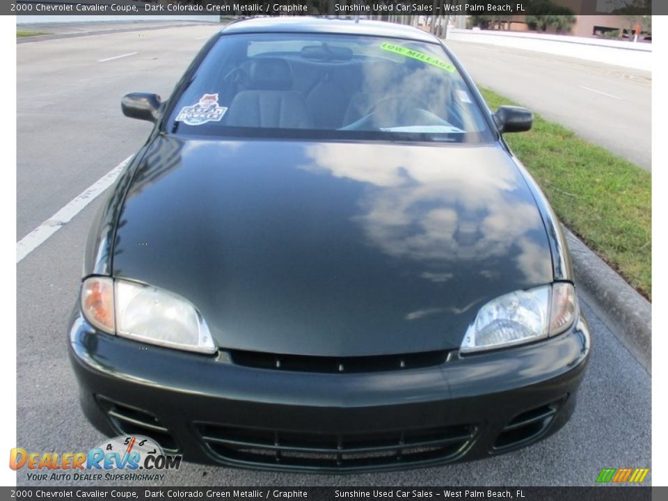 2000 Chevrolet Cavalier Coupe Dark Colorado Green Metallic / Graphite Photo #8