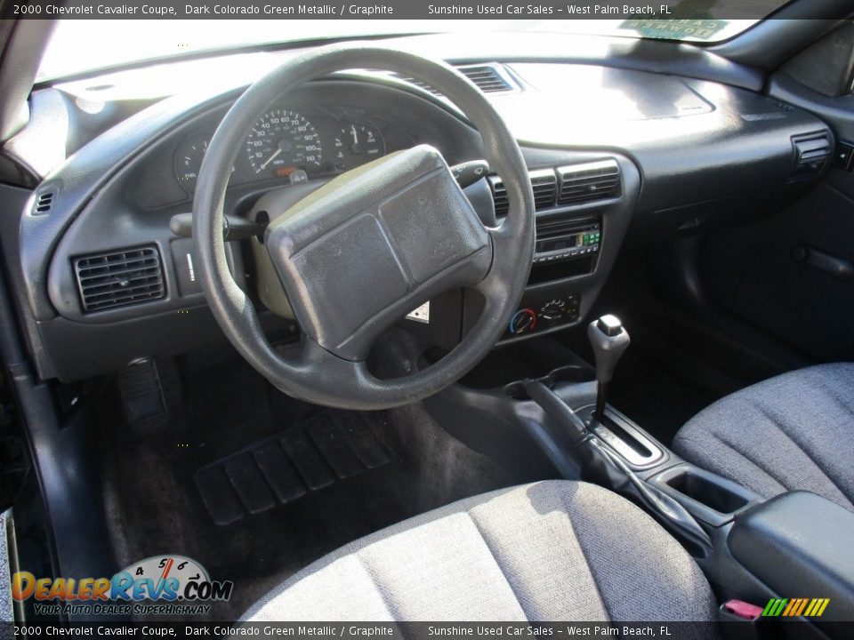 2000 Chevrolet Cavalier Coupe Dark Colorado Green Metallic / Graphite Photo #11