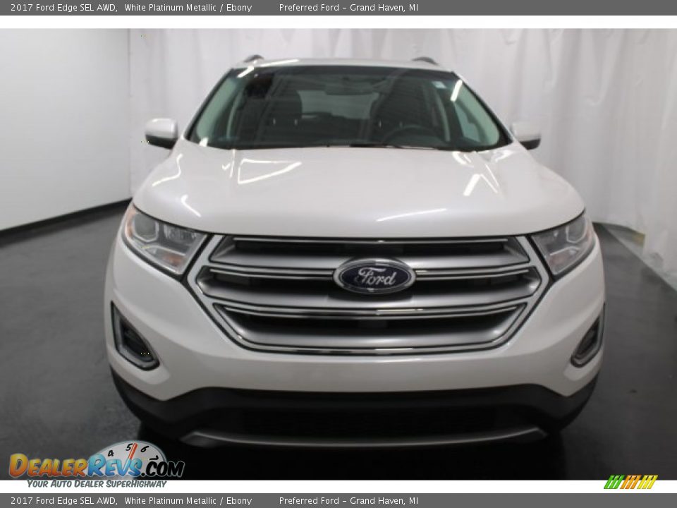 2017 Ford Edge SEL AWD White Platinum Metallic / Ebony Photo #2