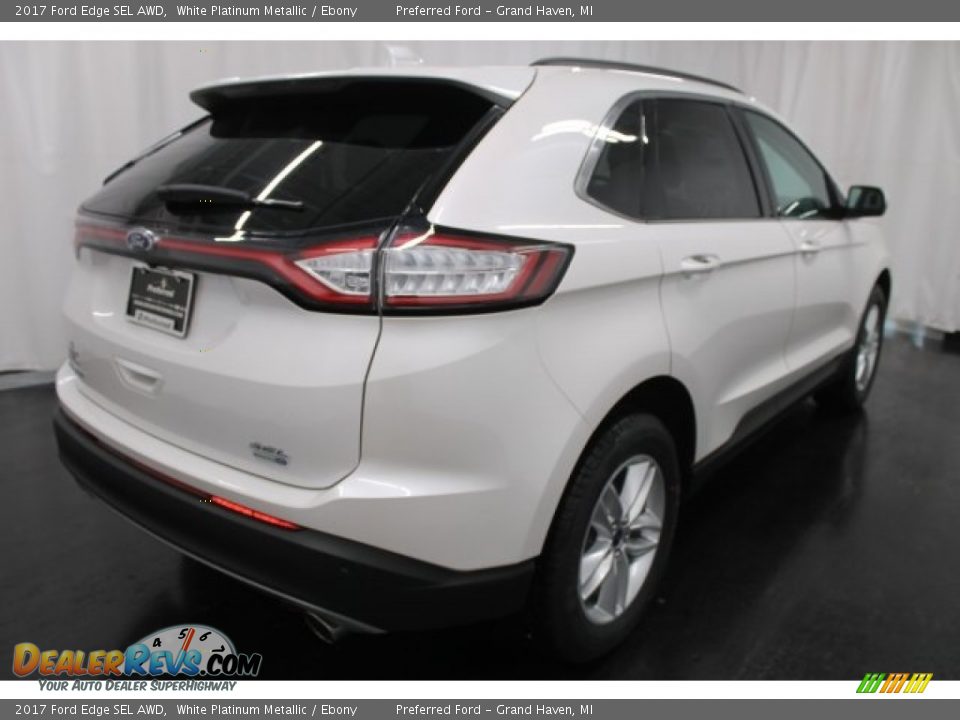 2017 Ford Edge SEL AWD White Platinum Metallic / Ebony Photo #5