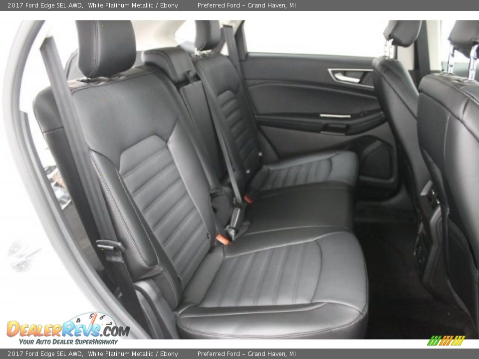 Rear Seat of 2017 Ford Edge SEL AWD Photo #9