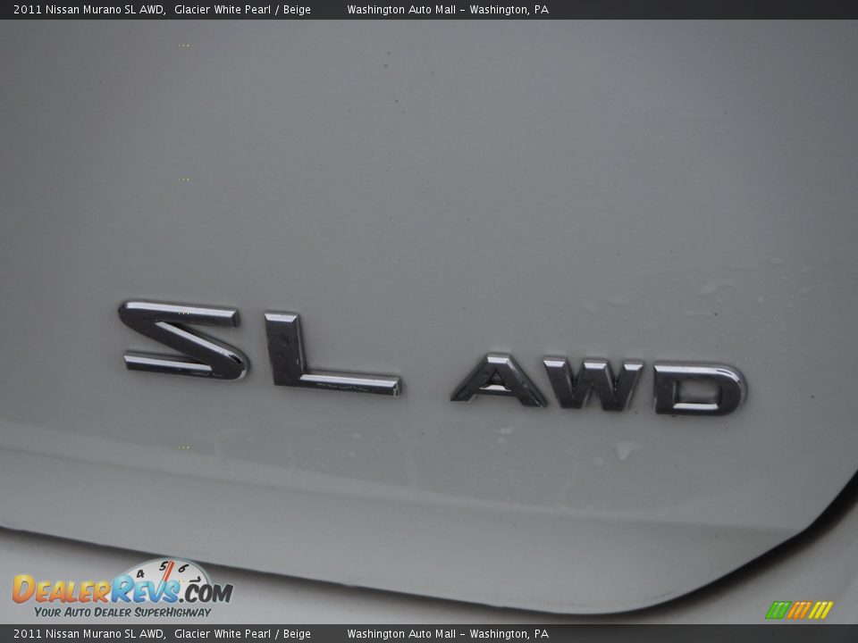 2011 Nissan Murano SL AWD Glacier White Pearl / Beige Photo #10