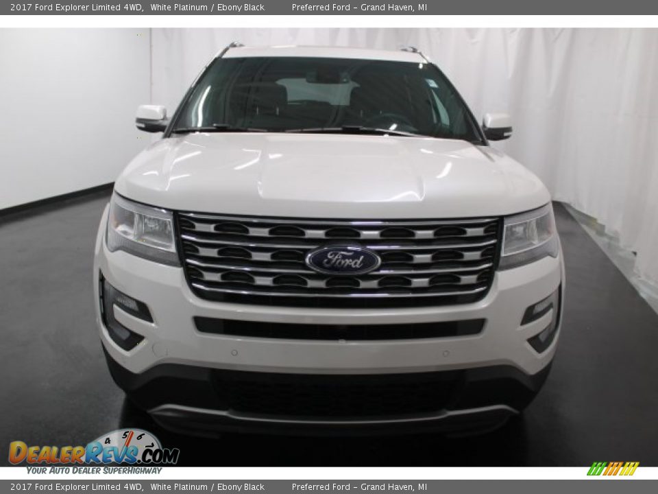 2017 Ford Explorer Limited 4WD White Platinum / Ebony Black Photo #2