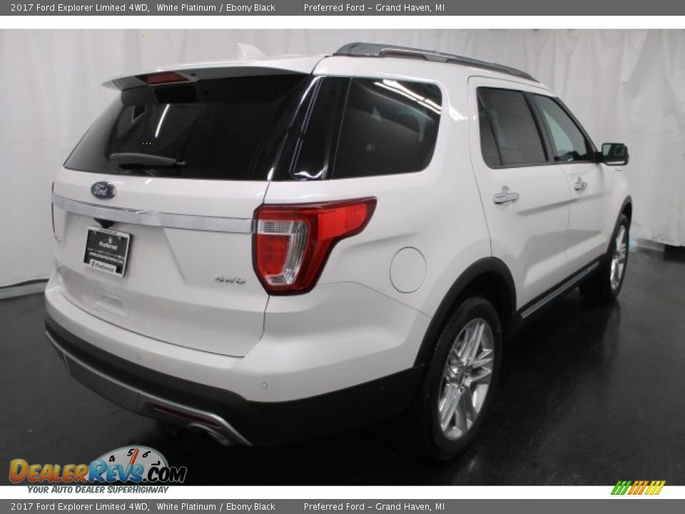 2017 Ford Explorer Limited 4WD White Platinum / Ebony Black Photo #5