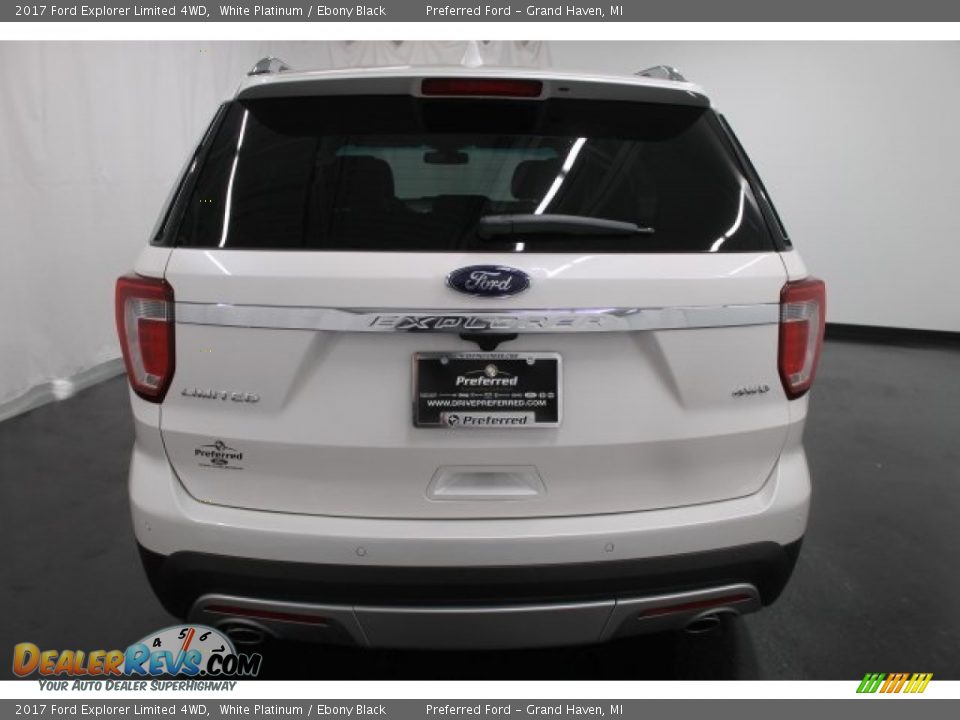 2017 Ford Explorer Limited 4WD White Platinum / Ebony Black Photo #6