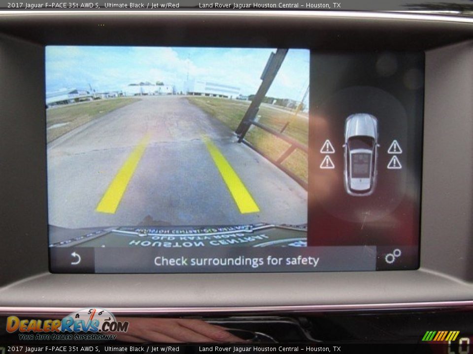 2017 Jaguar F-PACE 35t AWD S Ultimate Black / Jet w/Red Photo #21