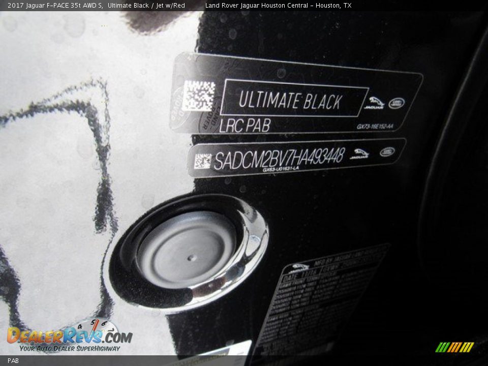 Jaguar Color Code PAB Ultimate Black