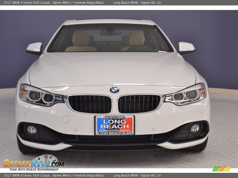 2017 BMW 4 Series 430i Coupe Alpine White / Venetian Beige/Black Photo #2
