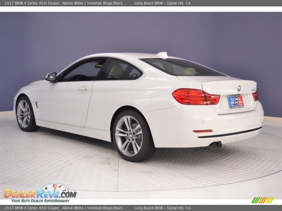 2017 BMW 4 Series 430i Coupe Alpine White / Venetian Beige/Black Photo #4