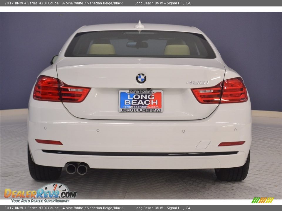 2017 BMW 4 Series 430i Coupe Alpine White / Venetian Beige/Black Photo #5