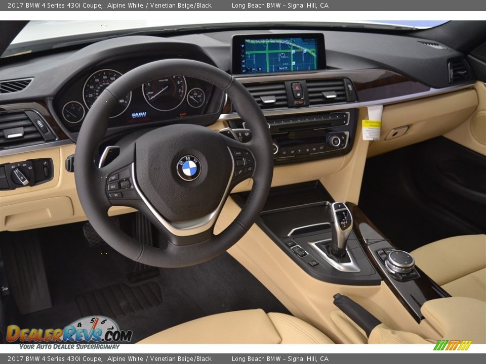 2017 BMW 4 Series 430i Coupe Alpine White / Venetian Beige/Black Photo #7
