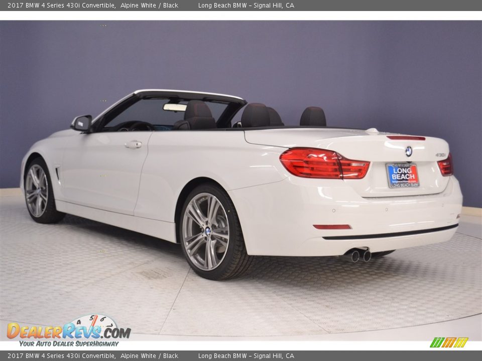 2017 BMW 4 Series 430i Convertible Alpine White / Black Photo #4