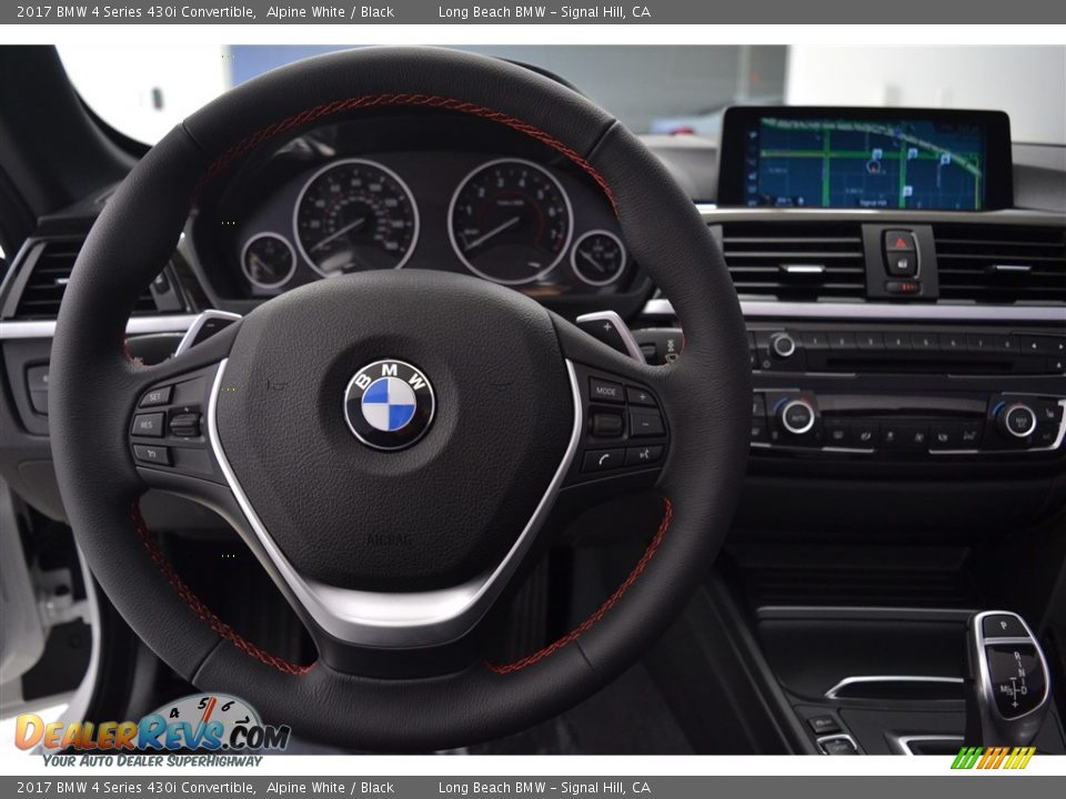 2017 BMW 4 Series 430i Convertible Alpine White / Black Photo #14