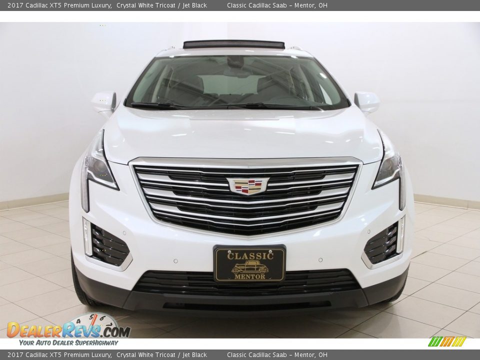 2017 Cadillac XT5 Premium Luxury Crystal White Tricoat / Jet Black Photo #2