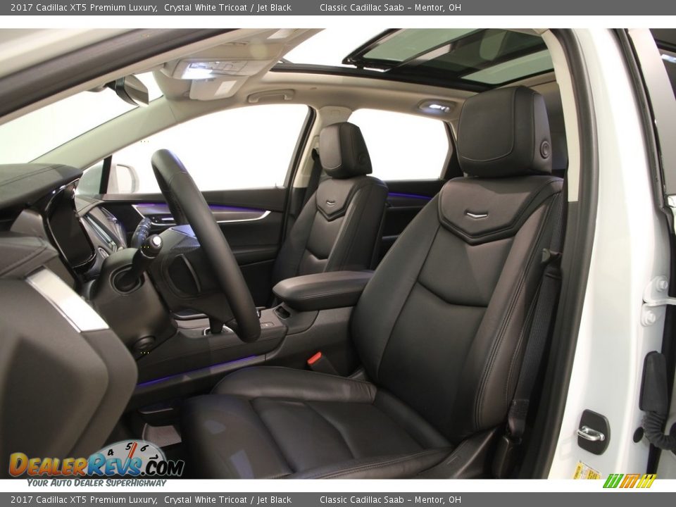2017 Cadillac XT5 Premium Luxury Crystal White Tricoat / Jet Black Photo #5