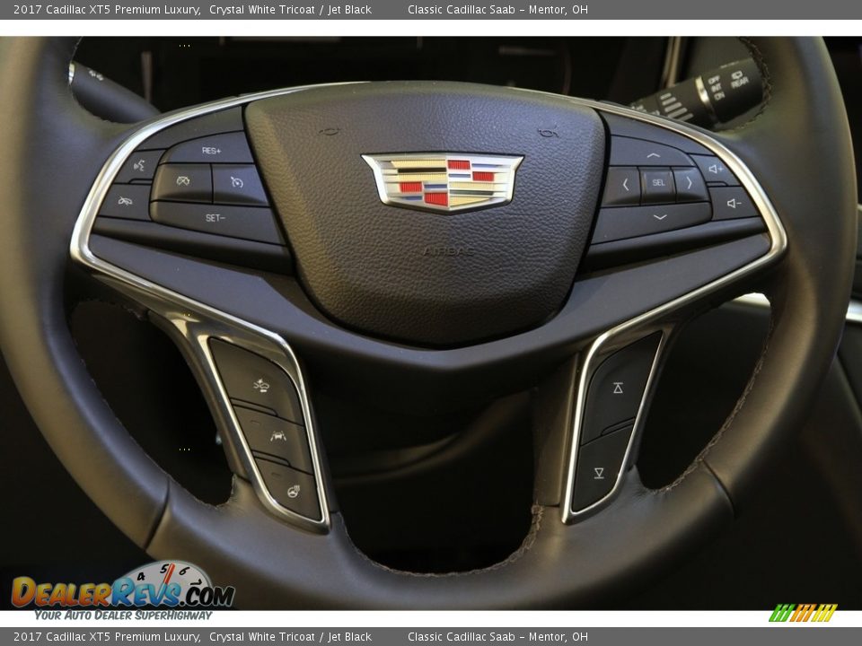 2017 Cadillac XT5 Premium Luxury Crystal White Tricoat / Jet Black Photo #7