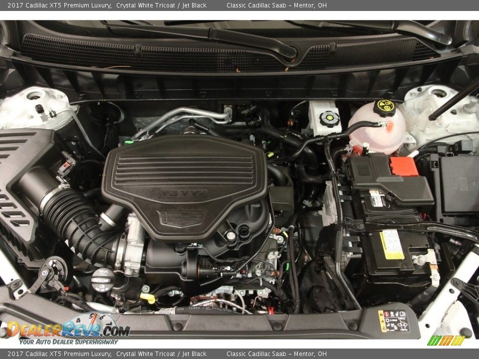 2017 Cadillac XT5 Premium Luxury Crystal White Tricoat / Jet Black Photo #19