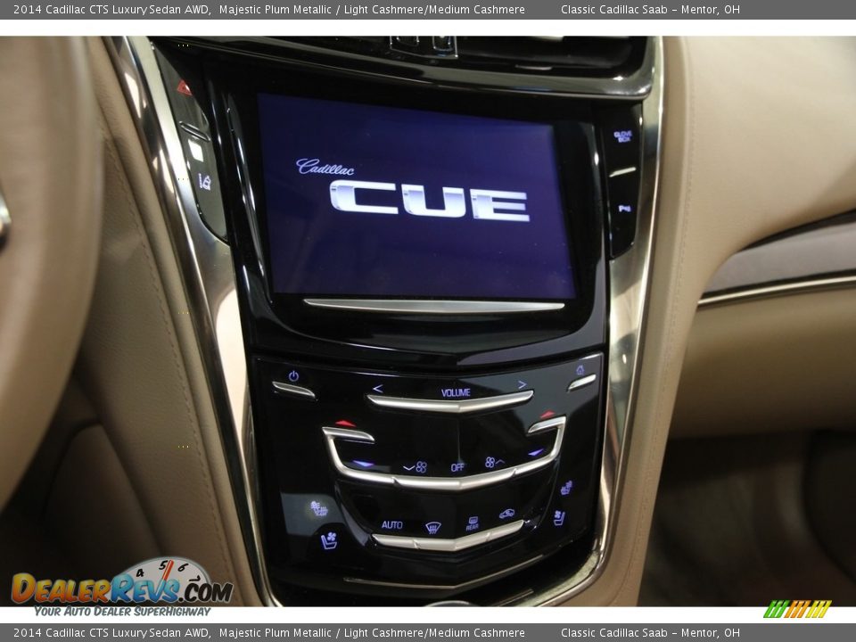 2014 Cadillac CTS Luxury Sedan AWD Majestic Plum Metallic / Light Cashmere/Medium Cashmere Photo #9