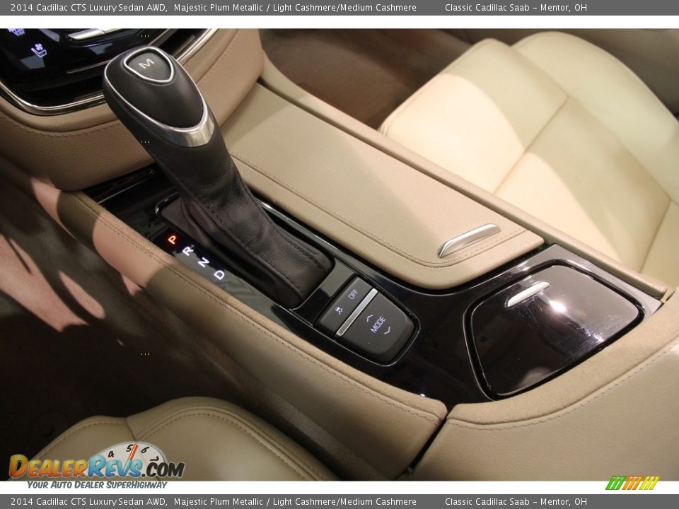 2014 Cadillac CTS Luxury Sedan AWD Majestic Plum Metallic / Light Cashmere/Medium Cashmere Photo #15