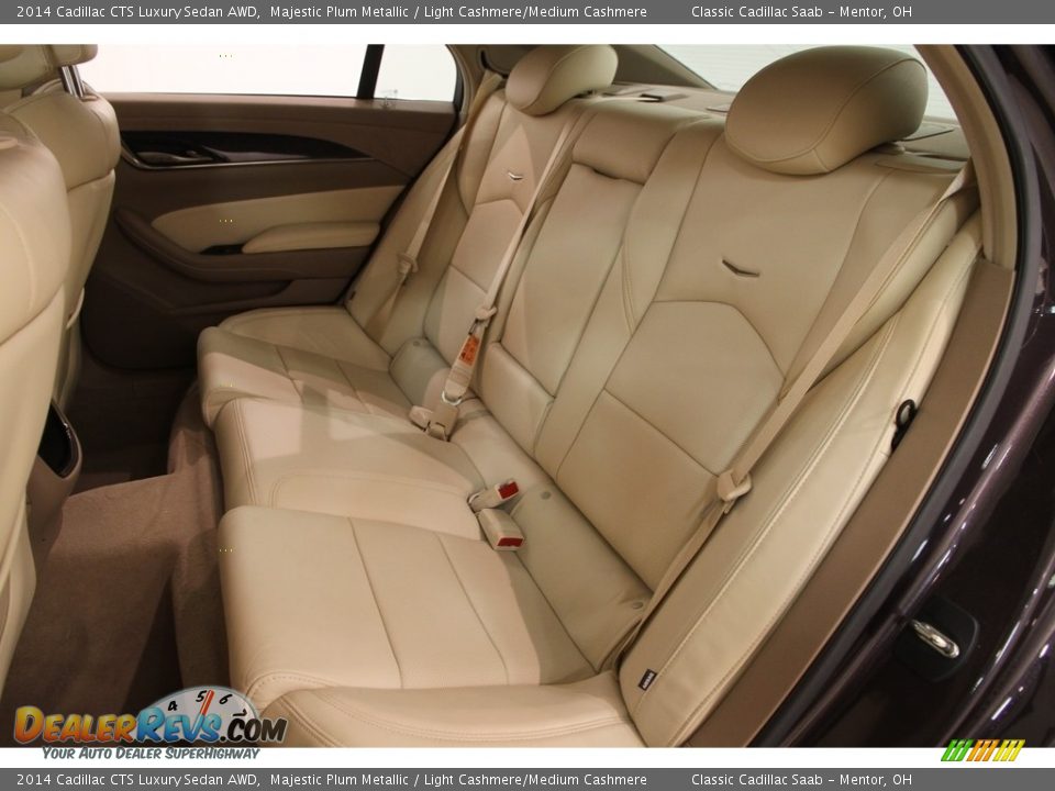 2014 Cadillac CTS Luxury Sedan AWD Majestic Plum Metallic / Light Cashmere/Medium Cashmere Photo #18