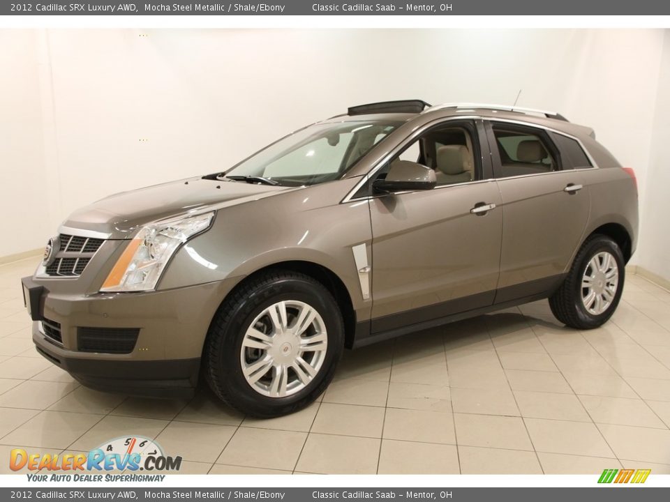 2012 Cadillac SRX Luxury AWD Mocha Steel Metallic / Shale/Ebony Photo #3