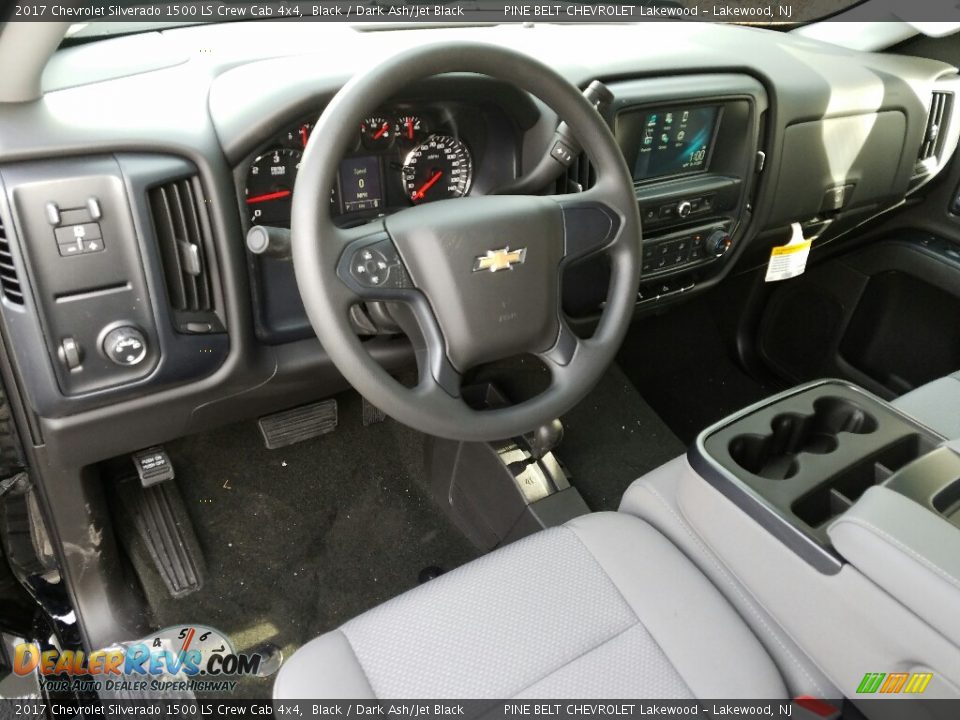 2017 Chevrolet Silverado 1500 LS Crew Cab 4x4 Black / Dark Ash/Jet Black Photo #9