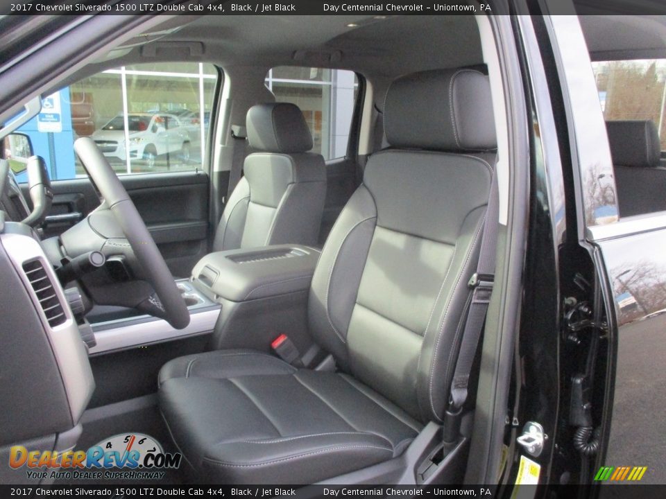 2017 Chevrolet Silverado 1500 LTZ Double Cab 4x4 Black / Jet Black Photo #13