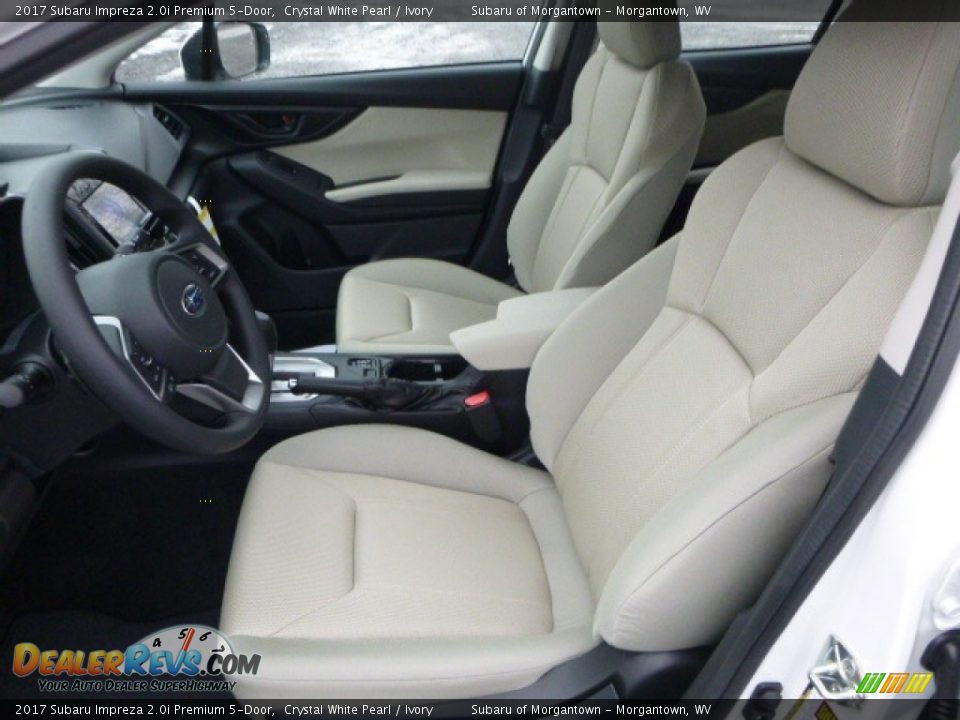 Ivory Interior - 2017 Subaru Impreza 2.0i Premium 5-Door Photo #12