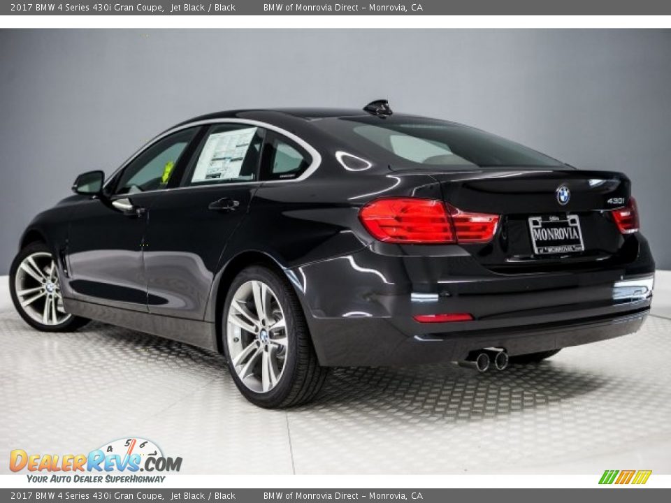 2017 BMW 4 Series 430i Gran Coupe Jet Black / Black Photo #3