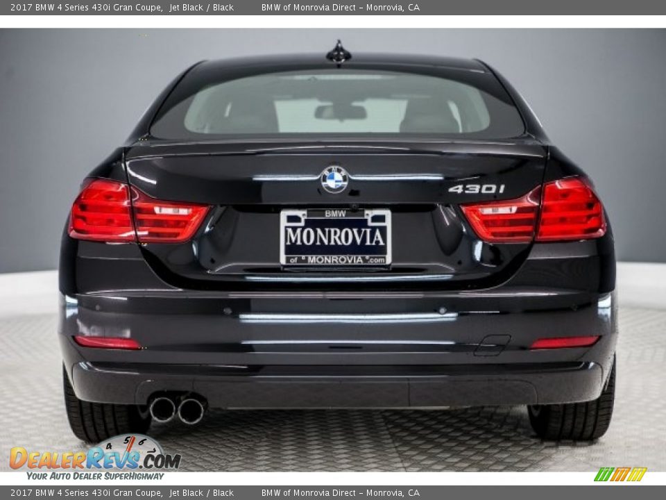 2017 BMW 4 Series 430i Gran Coupe Jet Black / Black Photo #4