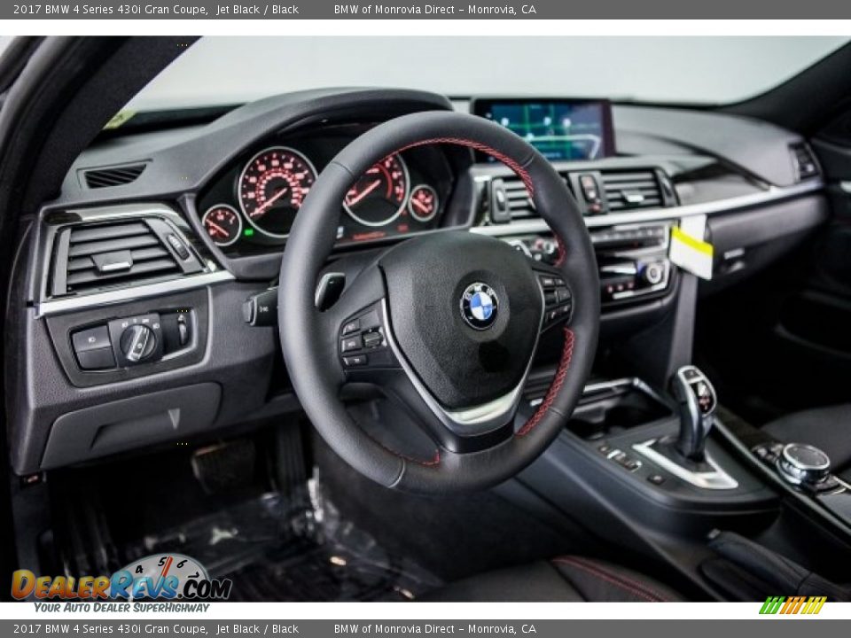 2017 BMW 4 Series 430i Gran Coupe Jet Black / Black Photo #6