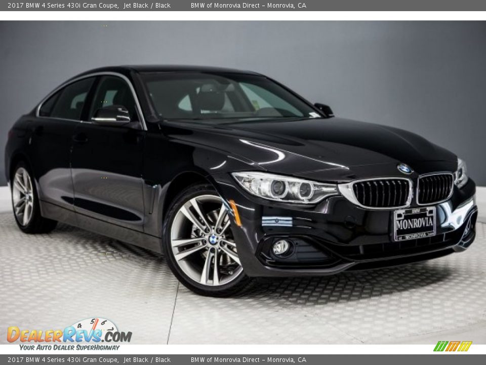 2017 BMW 4 Series 430i Gran Coupe Jet Black / Black Photo #12