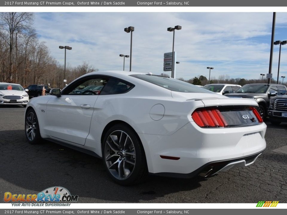 2017 Ford Mustang GT Premium Coupe Oxford White / Dark Saddle Photo #19