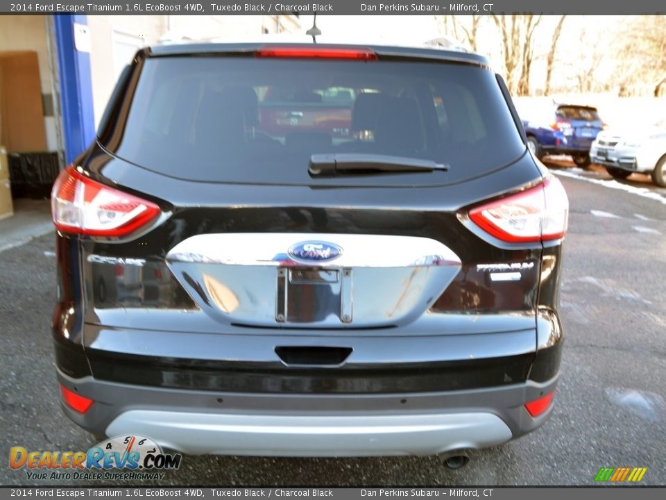 2014 Ford Escape Titanium 1.6L EcoBoost 4WD Tuxedo Black / Charcoal Black Photo #7