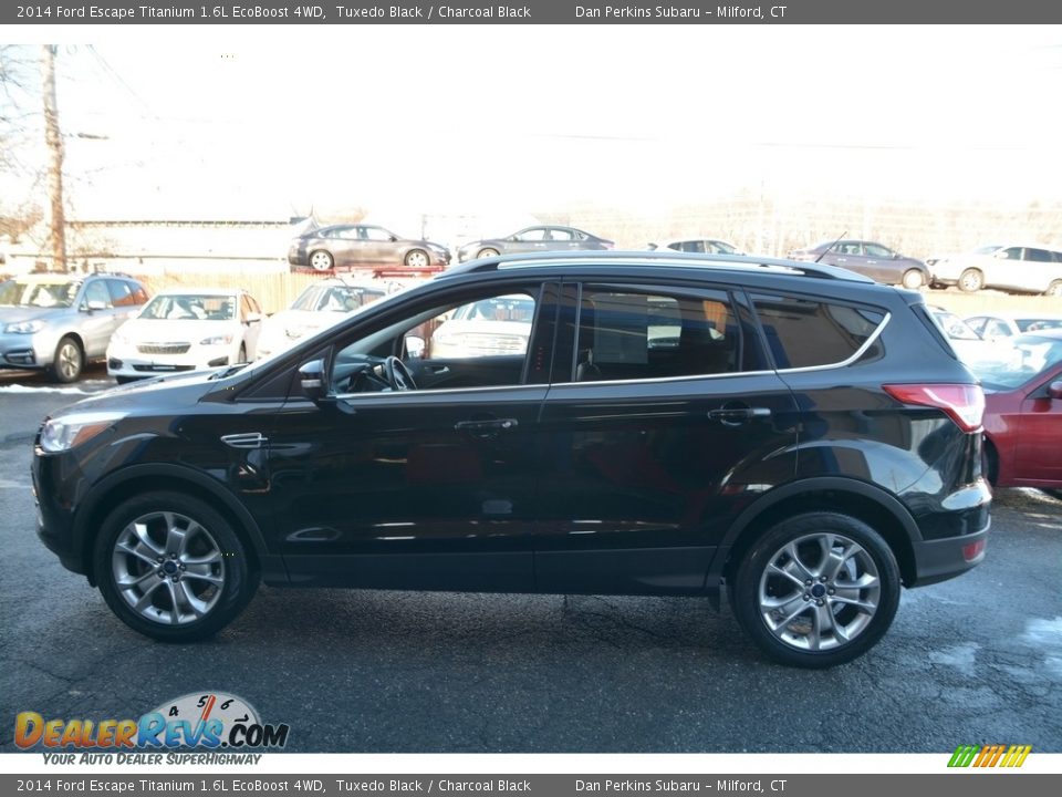 2014 Ford Escape Titanium 1.6L EcoBoost 4WD Tuxedo Black / Charcoal Black Photo #11