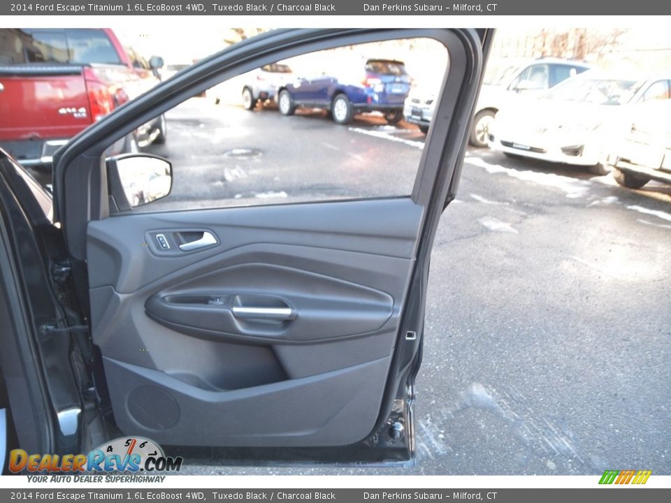 2014 Ford Escape Titanium 1.6L EcoBoost 4WD Tuxedo Black / Charcoal Black Photo #19
